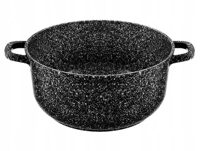 Produktbild von 12-Tlg Marmor Töpfset Mit Glasdeckel Kochtopf-Set Marmorbeschichtung