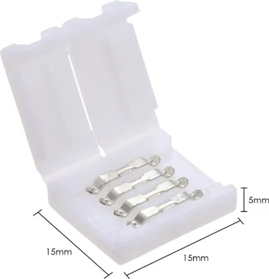 Image de 4 Pins RGB LED Strip Connector Quick Splitter 10 Pack White