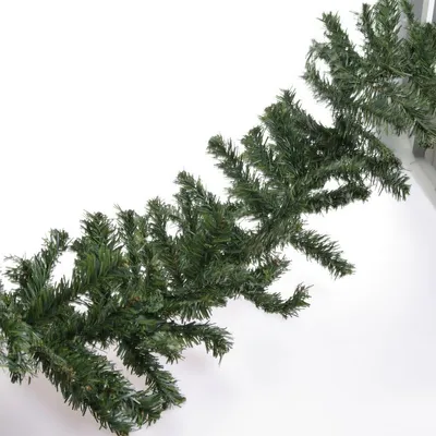 Produktbild von Tannengirlande 2,7m – 240 Zweige – künstlich & dunkelgrün – Weihnachtsgirlande-