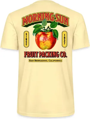 Produktbild von Spreadshirt Retro Apfel Print Uni Bio T-Shirt, 3XL, Creme