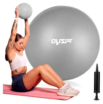 Produktbild von Mini Pilates Ball 22 cm – Softball Pilatesball, Kleiner Gymnastikball für Core Training, Balance & Reha, mit Handpumpe, Yoga & Fitness Zubehör, rutschfest