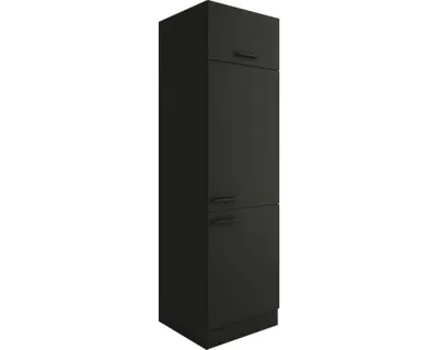 Produktbild von Optifit Kühlumbauschrank für 88er Einbaukühlschrank Madrid420 BxTxH 60 x 57,1 x 206,8 cm anthrazit matt zerlegt Anschlag reversibel KUMA H661-9+