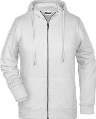 Produktbild von Sweat-Jacke mit Kapuze und Reißverschluss ash, Gr. S