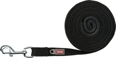 Produktbild von TRIXIE Schleppleine, Baumwolle, M–L: 5 m / 20 mm, schwarz