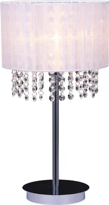 Zdjęcie produktu dla Lampa stołowa glamour ASTRA chromowana 1xE14x40W kryształ wym:48x26x26cm IP20 Italux