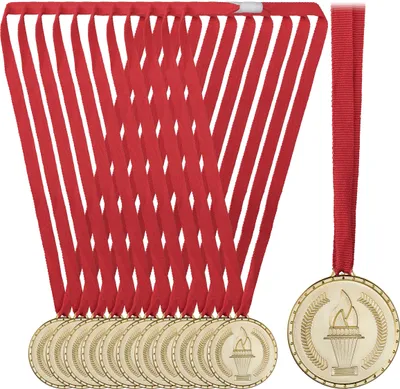Produktbild von relaxdays Goldmedaille für Kinder 12er Set
