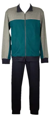 Immagine prodotto di Tuta uomo DENNY 'S completo tempo libero estivo giacca aperta con zip articolo 3593, Taglia 48, Cotone 100%