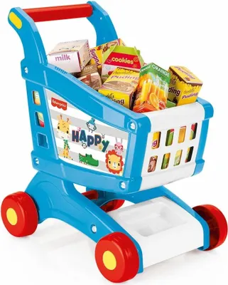 Zdjęcie produktu dla Dolu Fisher Price Boodschappenkar + Accessoires Wit/Blauw/Rood