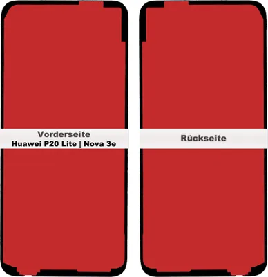 Produktbild von Huawei P20 Lite | Nova 3e Akkudeckel Klebefolie Kleber Backcover Rahmen Adhesive Dichtung Batterie Glue