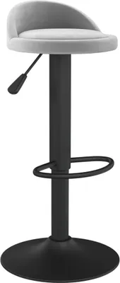 Produktbild von vidaXL Barhocker Hellgrau Samt