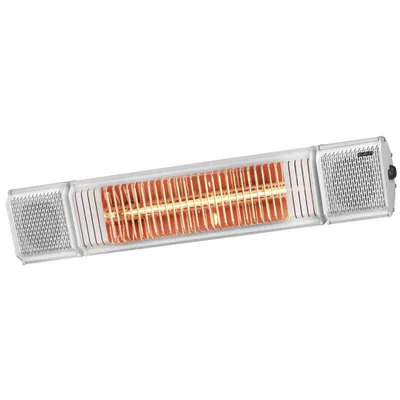 Produktbild von Eurom Terrassenstrahler Heat and Beat 2000 W Weiß  334593