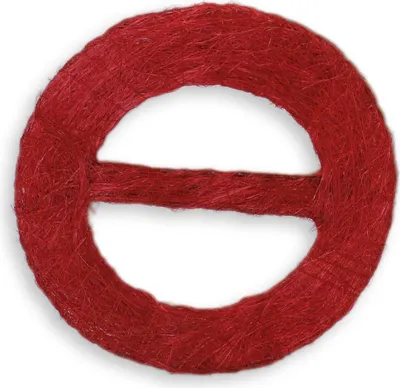Produktbild von Raffhalter Rund Rot Sisal Gardinenspange Gardinenhalter Vorhang Wohnzimmer Dekoration