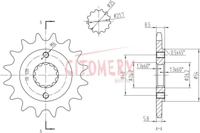 Produktbild von Kettensatz für Kawasaki GPZ 500 S EX500D 1994-2005 X-Ring verstärkt "17 zu 41"