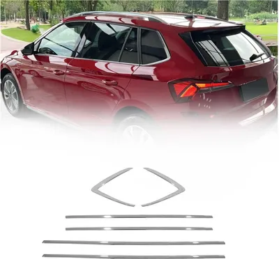 Immagine prodotto di Modanature per finestre per Skoda Kamiq 2020-2025 acciaio inox cromo 6pcs