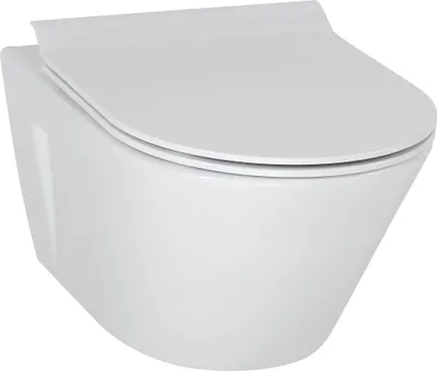 Produktbild von Ben Sito Hänge-WC mit Tiefspül Nanobeschichtung Tornado-Spülung Weiß - Wand-WC -
