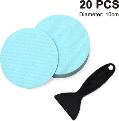 Produktbild von 20 STÜCK Antirutsch Aufkleber - Antirutschmatte Badewanne - Antirutschmatte Dusche Anti Rutsch Badewanne rutschfest Sticker Set mit Kunststoffschaber