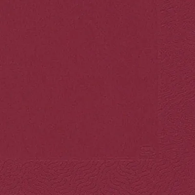Produktbild von Duni 104045 Servietten 3lagig Tissue Uni bordeaux, 33 x 33 cm, 20 Stück