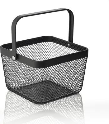 Immagine prodotto di Cestino in metallo 24,5 x 24,5 x 17,5 cm