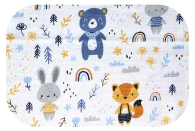 Obrázok produktu pre Ega KIDS | Bavlnené uteráky - 70x80 cm - farebné dúhové motívy - mäkké a savé
