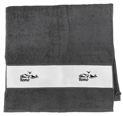 Produktbild von Huuraa Handtuch Rømø Dänemark 50x100cm Graphite Baumwolle Handtuch Geschenkidee