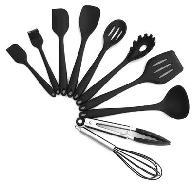 Produktbild von Solidchoice – 10-teiliges Kochgeschirr-Set – Edelstahl und Silikon Küchenaccessoires