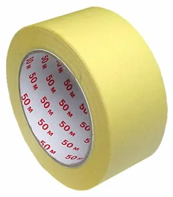 Produktbild von 8x Kreppband Kreppklebeband Abdeckband CLASSIC gelb 50mm x 50m