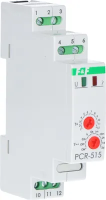 Obrázok produktu pre Časové relé s oneskoreným zapnutím 230V AC 24V DC PCR-515DUO F&F relé