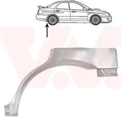 Produktbild von VAN WEZEL Seitenwand Reparaturblech für SUBARU IMPREZA Station Wagon (GG)