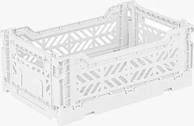 Image de Boîtes de rangement Famanu, pliables et empilables - Petites, blanches