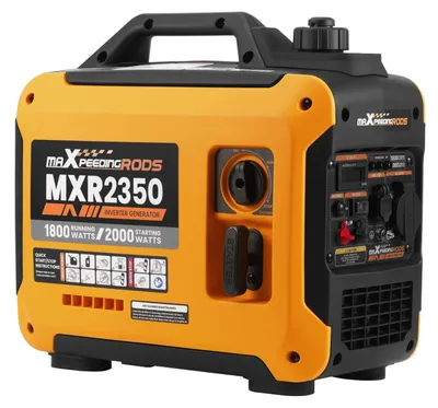 Produktbild von Tragbarer Benzin Stromerzeuger - Inverter Generator - 2000 W Leistung - Leise - Für Camping und Wohnmobil - Laufzeit über 2 Stunden