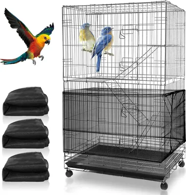Produktbild von Extra große verstellbare Vogelkooi 300 cm - Zaadvanger Vogelvoer - kleine Tiere luftige Abdeckung - Schutz gegen Vogelkooi Schutznetz Vogelkooi