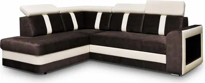 Produktbild von Ecksofa mit Schlaffunktion und Bettkasten Couch für Wohnzimmer, Schlafsofa Sofagarnitur Sofa Eckcouch L-Form Wohnlandschaft mit Bettfunktion Texas (Braun) Ottomane Links