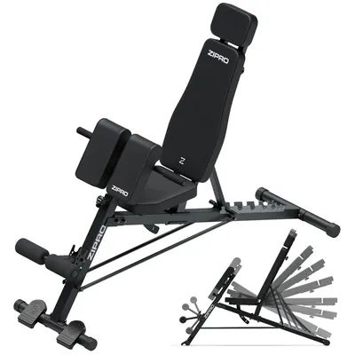 Produktbild von ZIPRO Core Control Hantelbank Verstellbar - Curlpult Römische Bank Rückentrainer Negativbank Flachbank Kraftstation 270 kg Massiv Fitnessbank