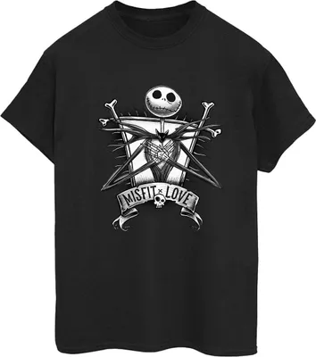 Produktbild von Disney - "The Nightmare Before Christmas" T-Shirt für Damen BI41675 (XL) (Schwarz)