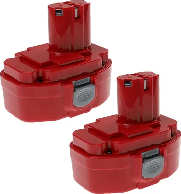 Produktbild von EXTENSILO 2x Akku kompatibel mit Makita 8390DWAE, 8443DWAE, 8443D, 8443DWFE, 8443DWDE, 8444DWFE, 8444DWDE, BMR100 Werkzeug (3300 mAh, NiMH, 18 V)