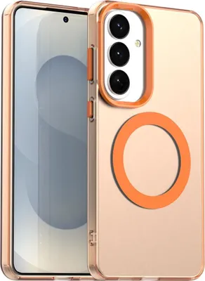 Produktbild von MagSafe Handy Hülle für Samsung Galaxy S26 Plus Candy Design TPU PC Case Orange