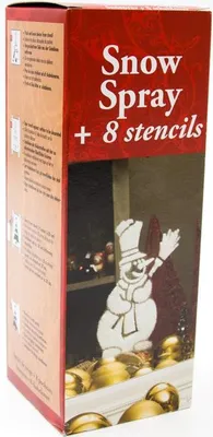 Produktbild von Schneespray 150 ml Dose mit 8 Schablonen