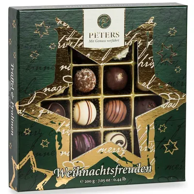 Zdjęcie produktu dla Peters Christmas Truffles Wyselekcjonowana delikatna kompozycja czekolady 200g