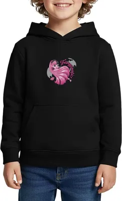 Produktbild von Spreadshirt Monster High™ Draculaura Fangtastic Kinder Premium Hoodie, 158/164 (12 Jahre), Schwarz