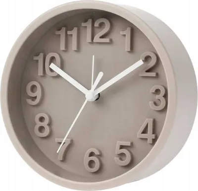 Image de Horloge murale avec alarme 13x5cm Elégante et silencieuse