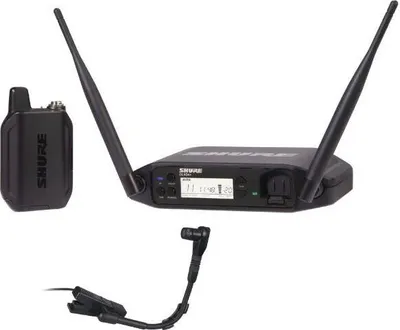 Image de Shure GLXD14+E/B98-Z4, Microphone pour casque, microphone à condensateur, 50 - 20000 Hz, récepteur fixe, métal, amovible