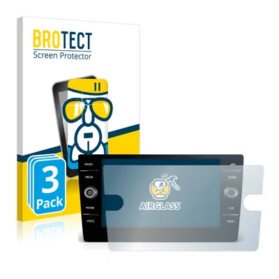 Produktbild von 3x BROTECT Schutzglas für Volkswagen Arteon 2017-2019 Discover Media 8" 2017-2019 Schutzfolie Panzer Folie Glas Display Schutz klar