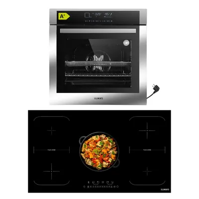 Produktbild von KB ELEMENTS Sparset, Einbauherd Set, Herdset, Induktionskochfeld 90cm, Einbaubackofen 60cm, 15 x Funktionen, Airfry-Funktion, Full Touch, A+, DV3/106