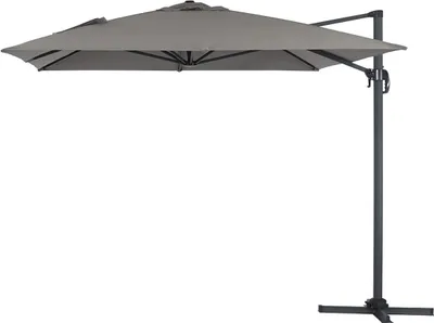 Immagine prodotto di Ombrellone decentrato in alluminio SUN 4 - Rettangolare - 3 x 4 m - Grigio
