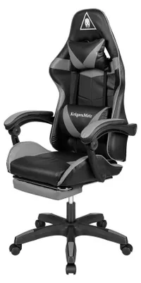 Obrázek produktu pro Kruger&Matz KM0790 Herní židle s podnožkou GX-150, černošedá