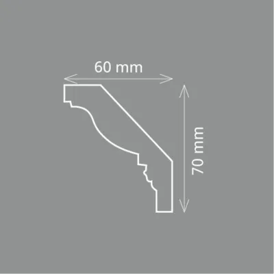 Produktbild von HOMESTAR Zierleisten Prestige Vera, einfaches verkleben, überstreichbar, 24214