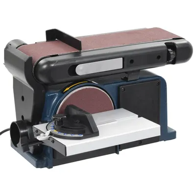 Produktbild von vidaXL Elektrische Teller- und Bandschleifmaschine 370 W 150 mm