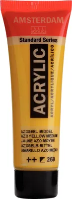 Zdjęcie produktu dla Amsterdam Standard Series Acrylic Paint Tube 20 ml Azo Yellow Medium 269