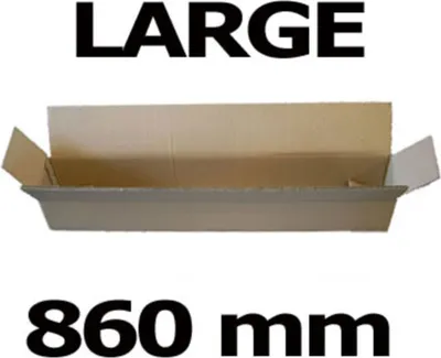Produktbild von 1x Faltkarton Versandhülsen  860x105x105mm sehr stabil 2-wellig braun