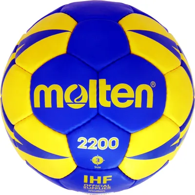 Produktbild von Molten Handball H3X2200-BY blau/gelb